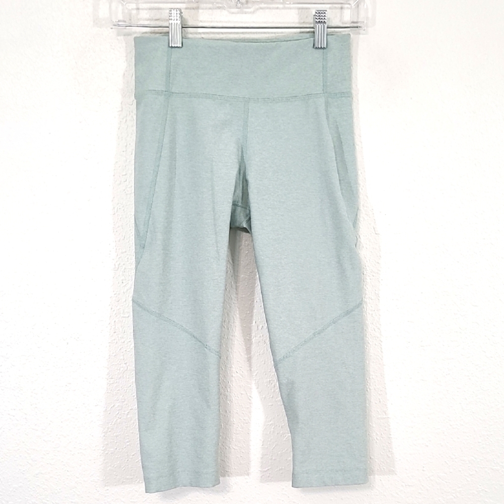 OUTDOOR VOICES Light Mint Green Leggings Stretchy Workout Comfortable, Small